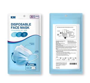 Disposable mask with three ...